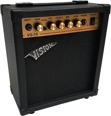 ELECTRIC GUITAR AMPLIFIER TRANSISTOR GOLDEN LINE 25 WATT 4 CHANNEL DISTORTION - XXXXX - Image 1 of 2