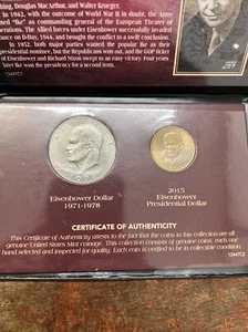 Eisenhower Presidential Dollar Coin Collection  - Picture 1 of 4