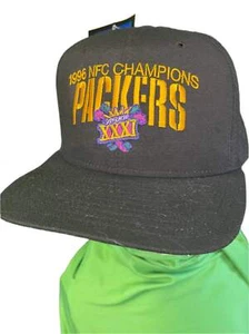 NFL Green Bay Packers De Colección New Era 1996 NFC Champions Snapback Gorra/Sombrero M/L Nuevo Con Etiquetas - Imagen 1 de 7