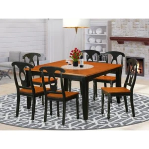 7 PC Dining room set-Dining Table and 4 Wooden Dining Chairs - Picture 1 of 4