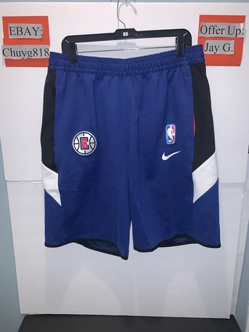 NWT Nike NBA LA Clippers Team Issued Therma Flex Shorts Blue AV1054-495. Size:XL Cover