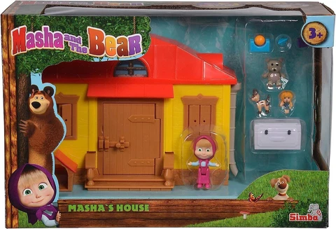 Simba Masha and The Bear Masha’s House Playset Toys for Kids, Ages 3+ Cover