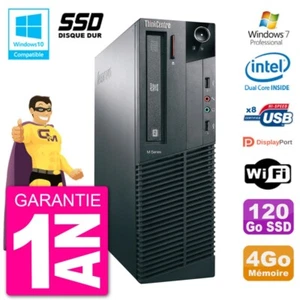 PC Lenovo ThinkCentre M82 SFF G2020 RAM 4Go SSD 120Go Dvd-Brenner Wifi W7 - Bild 1 von 1