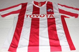 T-Shirt Von Fußball von Der Stern Rot Aus 2007 Marke Nike Größe M Publi Toyota - Bild 1 von 5
