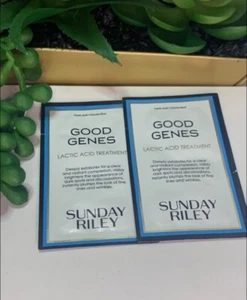NEW x2 Sunday Riley Good Genes Lactic Acid Treatment 1ml / 0.03 oz Each sample - Picture 1 of 2