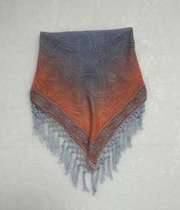 Bandana estampada bohemia flecos bufanda top corto - XS/S - Imagen 1 de 8