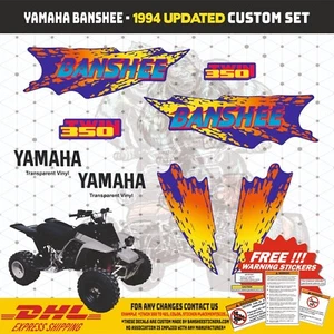 1994 Yamaha Banshee Replik Grafik Aufkleber Sticker High Tech Vinyl NEU - Bild 1 von 2