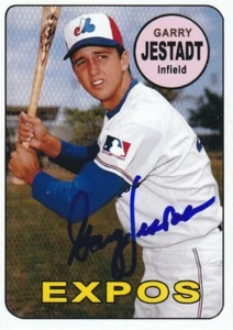 GARRY JESTADT MONTREAL EXPOS SIGNED 1969 STYLE CUSTOM CARD - Picture 1 of 1