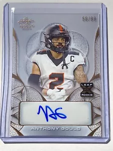 ANTHONY GOULD beavers 2024 Leaf Trinity Clear BRONZE AUTO XRC 56/99 (F9) - Picture 1 of 2