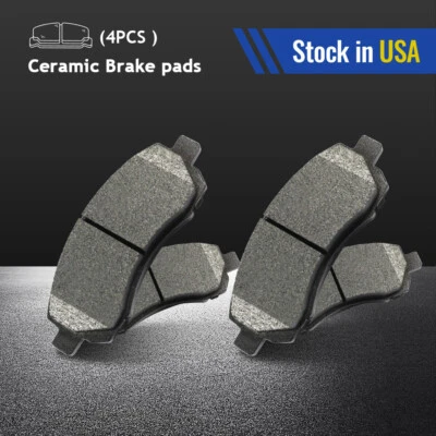 Pastillas de freno de disco delanteras de cerámica 4 piezas para Subaru Impreza Legacy 1997 1998-2000 Foto 1 de 4