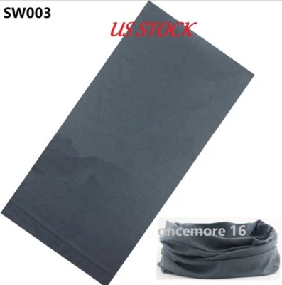 Máscara facial deportiva gris oscuro pañuelos cuello polaina rebotar sombreros tubo bufanda Foto 1 de 3
