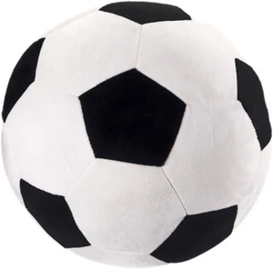 Plush Soccer Ball, 11.8" Soft Soccer Stuffed Toy Soccerball Throw Pillow Fluffy - Picture 1 of 12