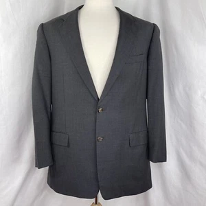 Hickey Freeman Men's Loro Piana Super 120s Wool Micro Houndstooth Sport Coat 43L - Picture 1 of 11