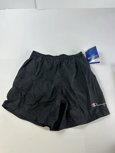 Vintage Champion Mens Medium Black Swim Trunks NWOT - Picture 1 of 7