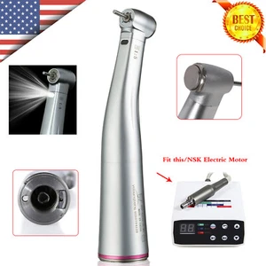 Dental 1:5 Increasing Fiber Optic LED Contra Angle Handpiece Fit NSK Electric US - Picture 1 of 24