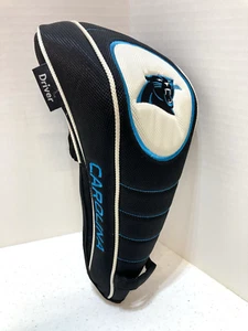 Carolina Panthers Golf Hybrid Driver Headcover Head Cover Black/White/Blue Trim - Picture 1 of 8