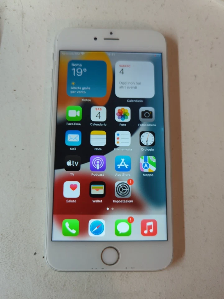 Apple iPhone 6s Plus   - 64GB - SILVER  ARGENTO *LEGGI BENE* - Immagine 1 di 4