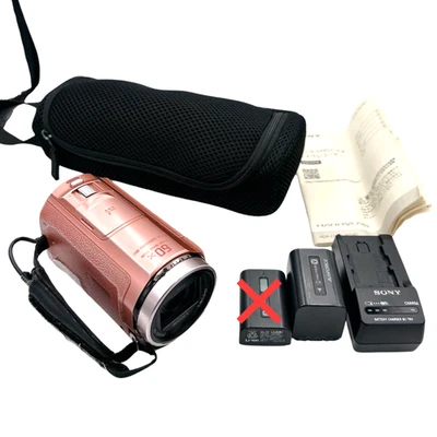 Sony Handycam HDR-CX535 Pink Digital HD Video Camera Recorder Tested from Japan - Image 1 of 4