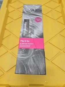 Extensiones de cabello She FLIP N GO by SHILO 100 % cabello humano Remy 18"-20" #18/24 - Imagen 1 de 6