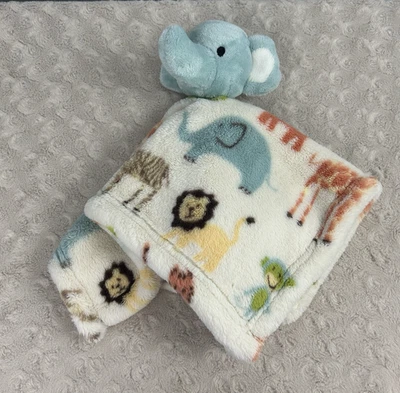 Lámpara Thro Jimco Elefante Azul Lovey Manta de Seguridad Safari Animales León Jirafa Foto 1 de 4