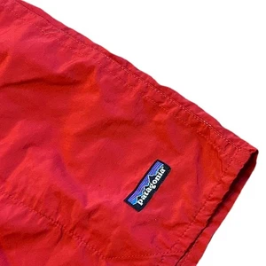 Patagonia Shorts Mens XL Red Baggies Logo Hybrid Swim Trunks Pocket - Picture 1 of 8