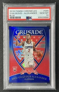 2018-19 Chronicles Shai Gilgeous-Alexander Rookie RC Crusade 565 Blue /99 PSA 10 - Picture 1 of 2