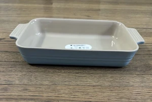 LE CREUSET RECTANGULAR STONEWARE BAKING DISH 25CM Sky Blue NEW - Picture 1 of 5