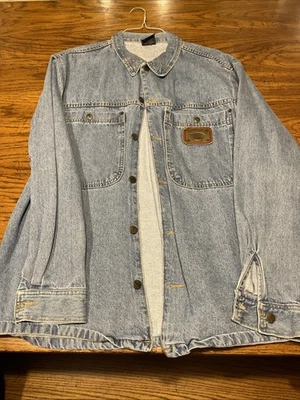 Chaqueta vaquera Karl Kani vintage placa de metal botón hip hop mediano Foto 1 de 4