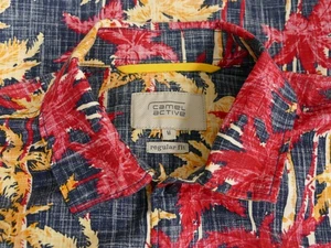 Camisa manga corta Camel Active Regular Fit talla M / colorida y NUEVA (S 8753) - Imagen 1 de 3