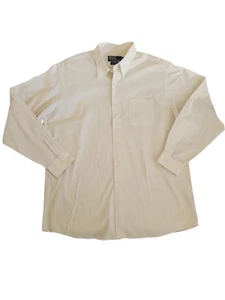 POLO RALPH LAUREN MERRIN Men’s Shirt LARGE Cotton Ivory Textured Long Sleeve - Picture 1 of 7