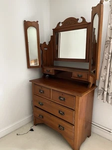 Edwardian Dressing Table with Original Mirror - Picture 1 of 1