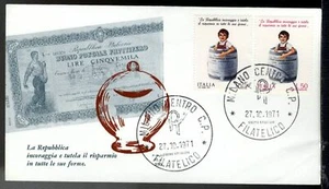 ITALY 1971 - FDC WING 230 - POSTAL SAVINGS - Picture 1 of 1
