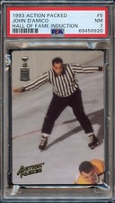 1993 Action Packed Hall of Fame Induction #5 - John D'Amico HOF Rookie - PSA 7
