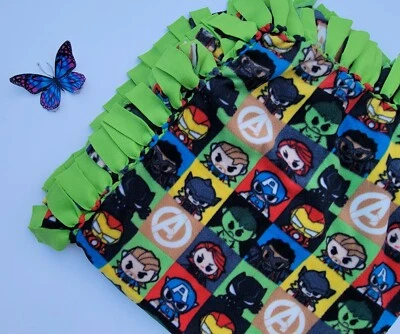 Lovely Avengers Superheroes Fleece toddler blanket , cars blanket 60 x 60 - Image 1 of 4