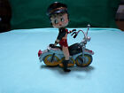 1999 King Features Betty Boop on a Motorcycle Resin Figurine in Good Cond.