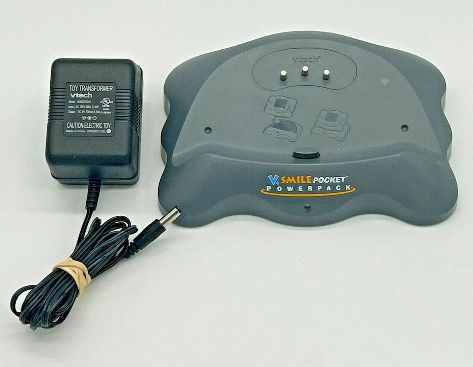 V.Smile Pocket PowerPack V-Tech Battery Charging Station V Smile Dock 91260 Gray - Image 1 of 4