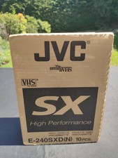 10 X JVC E-240 SXD(N) VHS Video Cassette Tapes High Performance 4 Hour 10 Pack