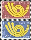 Switzerland 1973 Europa/CEPT/Communication/Posthorn/Arrows/Animation 2v (ex1054)
