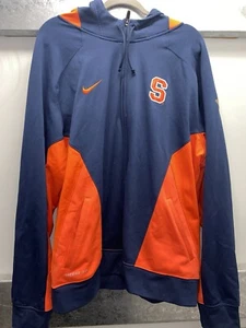 NIKE Therma Fit Syracuse Orange Hoodie Sweatshirt Basketball Men’s XXL Logo - Picture 1 of 4