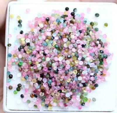 44.70 CT Natural Multi Tourmaline Round Cut Loose Gemstone Lot 2 MM - Image 1 of 3