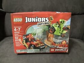 NEW!  LEGO Juniors #10722 Ninjago Snake Showdown race car motorcycle  Worn box