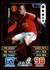 Match Attax 2015-2016 Rooney Manchester United Limited Edition / Bronze No. LE2 - Picture 1 of 2