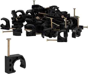 50 pezzi 1/2 pollice mezzo morsetto J-Hook con chiodo per tubo pex appendiabiti supporto - Foto 1 di 5