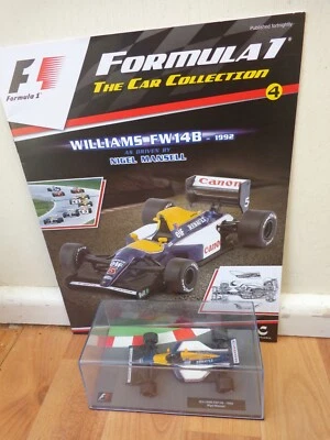 1/43 F1 FORMULA 1 CAR COLLECTION - 1992 WILLIAMS FW14B NIGEL MANSELL CAR #4 - Image 1 of 2