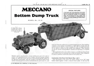 Meccano Modellplan 10,18 Muldenkipper unten - Bild 1 von 1