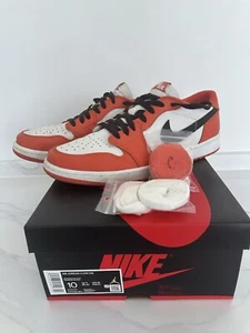 NIKE Air Jordan 1 Low OG orange schwarz Gr.44 UK9 Top-Zustand selten - Bild 1 von 11