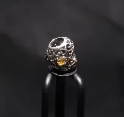 Genuino Pandora Pulsera Dije - Plata Piedra Natal de Agosto Firma Corazón S925 Foto 1 de 4