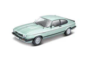 1:24 Ford Capri 28i by Bburago in Metallic Green 18-21093 Model Car - Picture 1 of 4