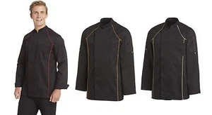 Leiber 12/2524 Herren Kochjacke Bäckerjacke langarm Bäcker Koch schwarz 60°C - Bild 1 von 4