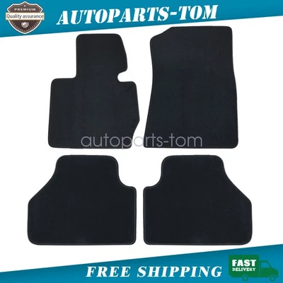 For 2010-2018 BMW X3 F25 Front & Rear Floor Mats Carpet Velour Waterproof Black - Изображение 1 из 4